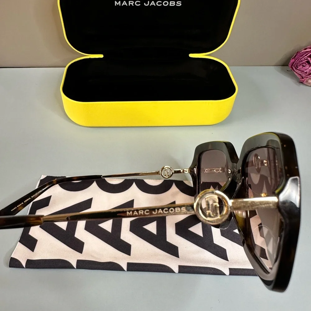 Marc Jacobs Tortoise Shell Square Sunglasses - Picture 7 of 7
